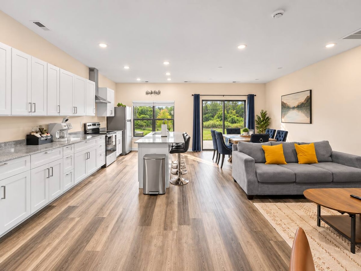 The Charlotte Townhouse, living room, Charlotte, NC