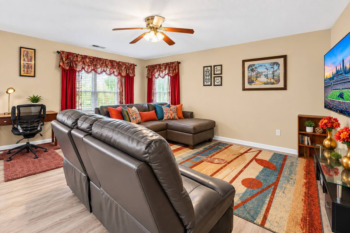 Charlotte Family Retreat, living room