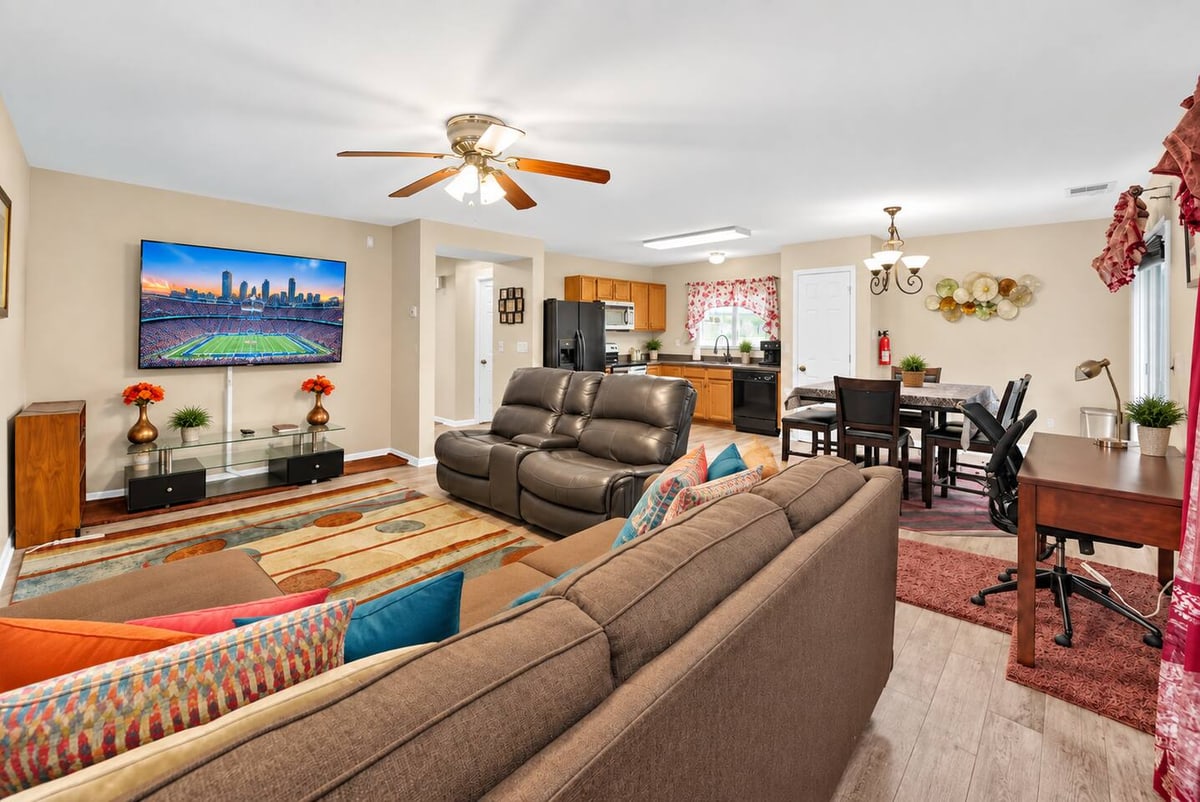 Charlotte Family Retreat, living room
